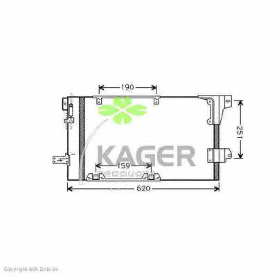 Kager 94-5260 Радіатор кондиціонера (Конденсатор) 945260: Приваблива ціна - Купити в Україні на EXIST.UA!