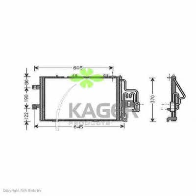 Kager 94-5265 Радіатор кондиціонера (Конденсатор) 945265: Купити в Україні - Добра ціна на EXIST.UA!