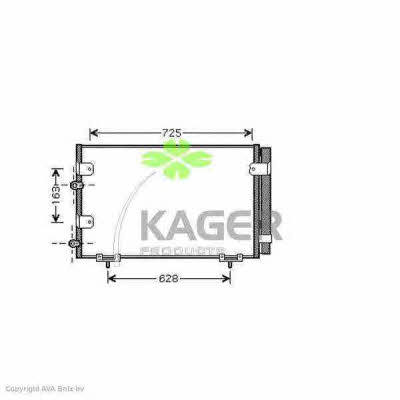 Kager 94-5356 Радіатор кондиціонера (Конденсатор) 945356: Купити в Україні - Добра ціна на EXIST.UA!