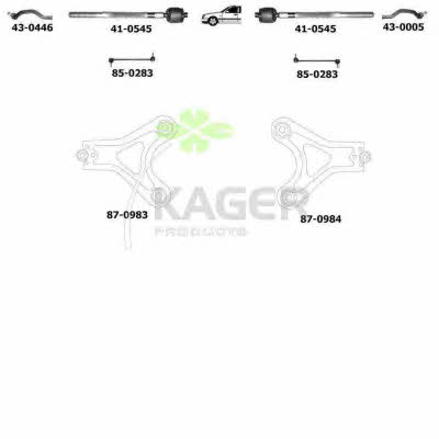 800308 Kager Подвеска колеса