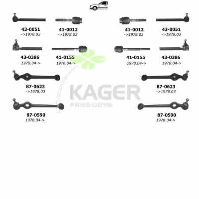 Kager 80-0352 Підвіска колеса 800352: Приваблива ціна - Купити в Україні на EXIST.UA!
