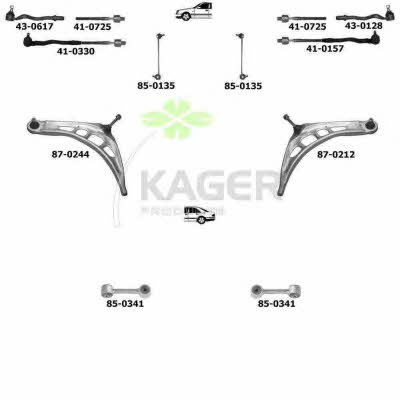 800460 Kager Подвеска колеса