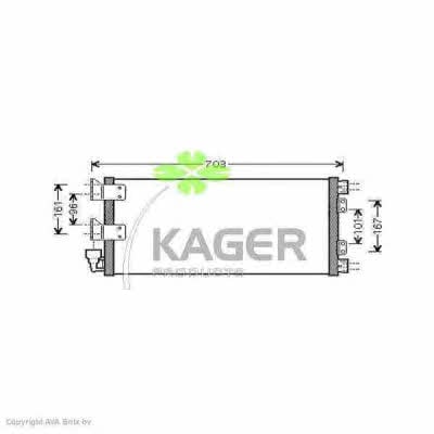 Kager 94-5995 Радіатор кондиціонера (Конденсатор) 945995: Купити в Україні - Добра ціна на EXIST.UA!