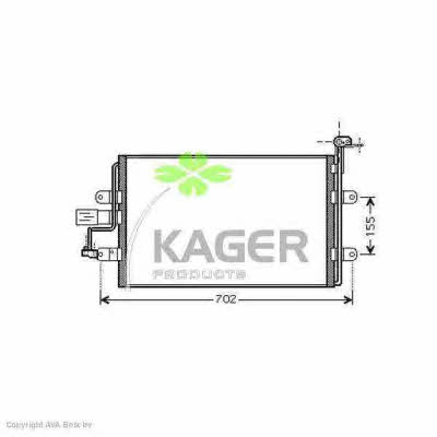 Kager 94-6002 Радіатор кондиціонера (Конденсатор) 946002: Купити в Україні - Добра ціна на EXIST.UA!