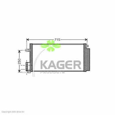 Kager 94-6006 Радіатор кондиціонера (Конденсатор) 946006: Купити в Україні - Добра ціна на EXIST.UA!