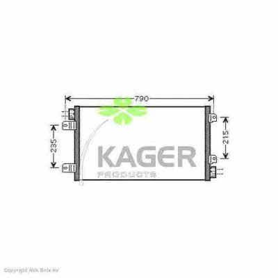 Kager 94-6100 Радіатор кондиціонера (Конденсатор) 946100: Купити в Україні - Добра ціна на EXIST.UA!