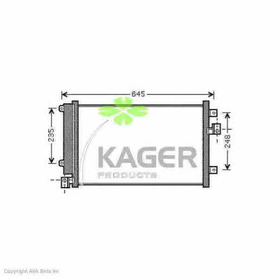 Kager 94-6139 Радіатор кондиціонера (Конденсатор) 946139: Купити в Україні - Добра ціна на EXIST.UA!