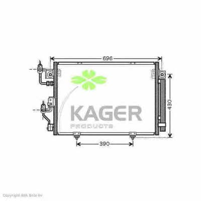 Kager 94-6178 Радіатор кондиціонера (Конденсатор) 946178: Купити в Україні - Добра ціна на EXIST.UA!