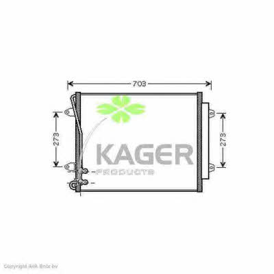 Kager 94-6183 Радіатор кондиціонера (Конденсатор) 946183: Купити в Україні - Добра ціна на EXIST.UA!