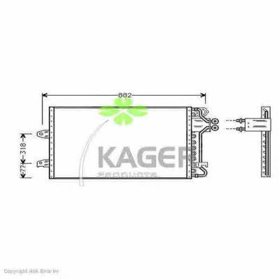 Kager 94-6269 Радіатор кондиціонера (Конденсатор) 946269: Приваблива ціна - Купити в Україні на EXIST.UA!