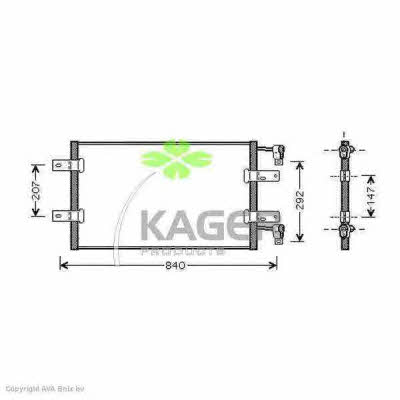 Kager 94-6344 Радіатор кондиціонера (Конденсатор) 946344: Купити в Україні - Добра ціна на EXIST.UA!