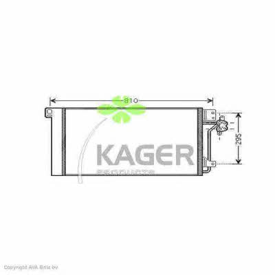 Kager 94-6349 Радіатор кондиціонера (Конденсатор) 946349: Купити в Україні - Добра ціна на EXIST.UA!