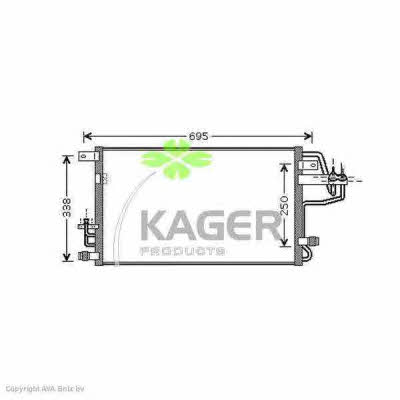 Kager 94-6350 Радіатор кондиціонера (Конденсатор) 946350: Купити в Україні - Добра ціна на EXIST.UA!