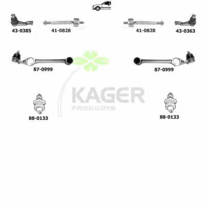 Kager 80-0507 Підвіска колеса 800507: Приваблива ціна - Купити в Україні на EXIST.UA!