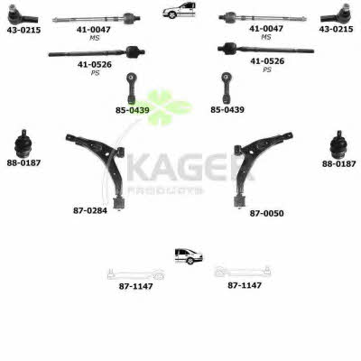 800558 Kager Подвеска колеса