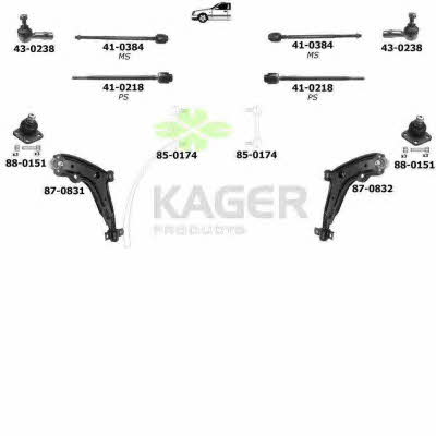 800600 Kager Подвеска колеса