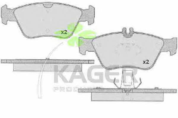 Kager 35-0018 Гальмівні колодки, комплект 350018: Купити в Україні - Добра ціна на EXIST.UA!