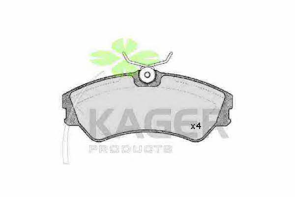 Kager 35-0019 Гальмівні колодки, комплект 350019: Купити в Україні - Добра ціна на EXIST.UA!