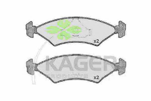 Kager 35-0115 Гальмівні колодки, комплект 350115: Купити в Україні - Добра ціна на EXIST.UA!