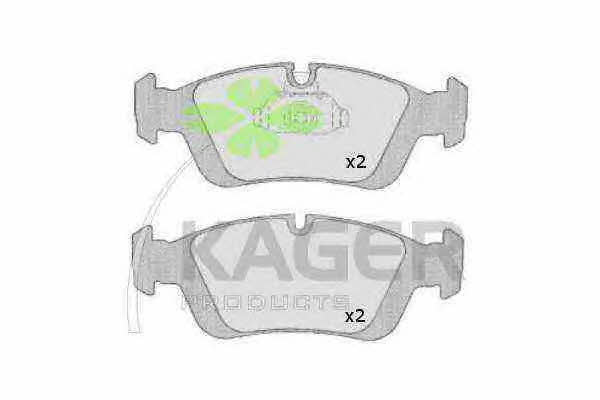 Kager 35-0208 Гальмівні колодки, комплект 350208: Купити в Україні - Добра ціна на EXIST.UA!