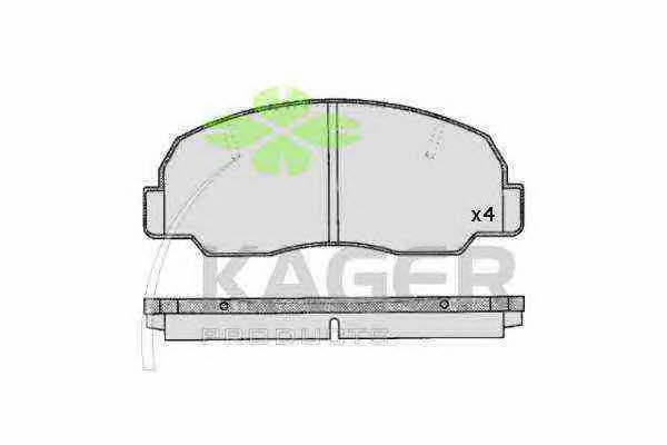 Kager 35-0246 Гальмівні колодки, комплект 350246: Купити в Україні - Добра ціна на EXIST.UA!