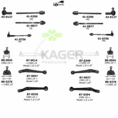 800787 Kager Подвеска колеса