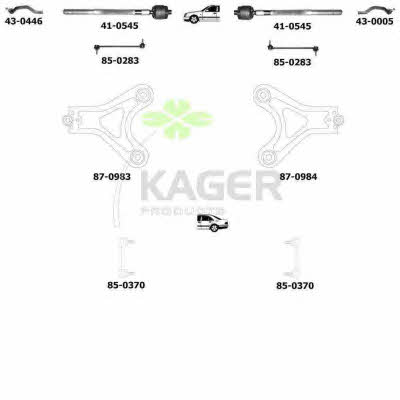 800826 Kager Подвеска колеса