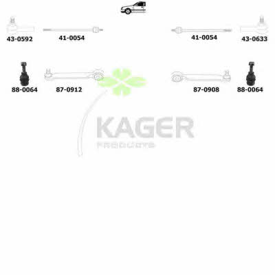800928 Kager Подвеска колеса