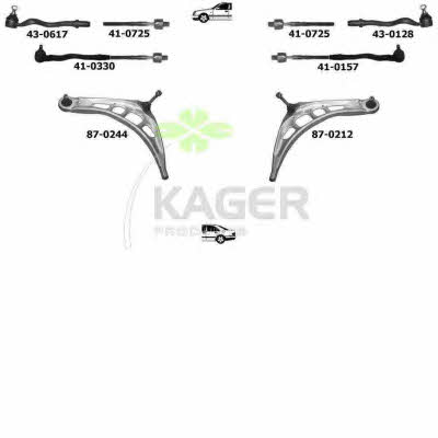 801075 Kager Подвеска колеса