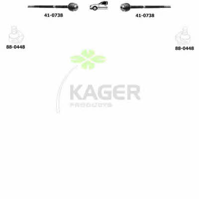 Kager 80-1296 Підвіска колеса 801296: Приваблива ціна - Купити в Україні на EXIST.UA!
