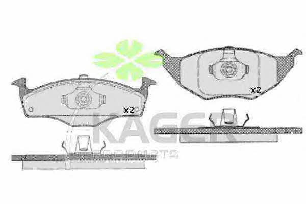 Kager 35-0474 Гальмівні колодки, комплект 350474: Купити в Україні - Добра ціна на EXIST.UA!