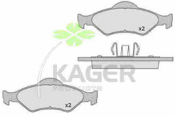 Kager 35-0482 Гальмівні колодки, комплект 350482: Купити в Україні - Добра ціна на EXIST.UA!