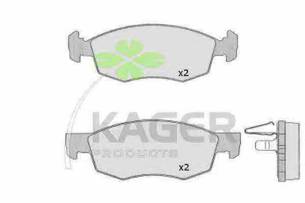Kager 35-0487 Гальмівні колодки, комплект 350487: Купити в Україні - Добра ціна на EXIST.UA!