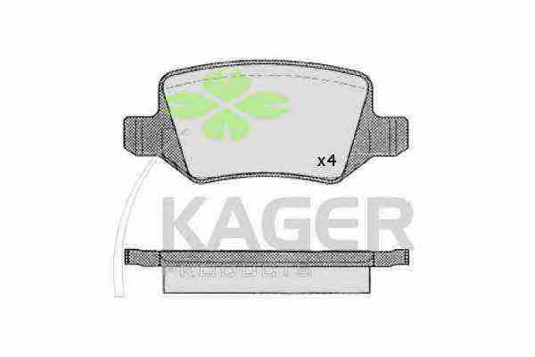 Kager 35-0526 Гальмівні колодки, комплект 350526: Купити в Україні - Добра ціна на EXIST.UA!
