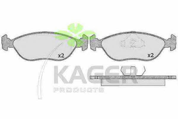 Kager 35-0606 Гальмівні колодки, комплект 350606: Купити в Україні - Добра ціна на EXIST.UA!