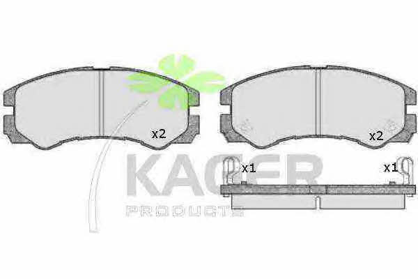 Kager 35-0610 Гальмівні колодки, комплект 350610: Купити в Україні - Добра ціна на EXIST.UA!