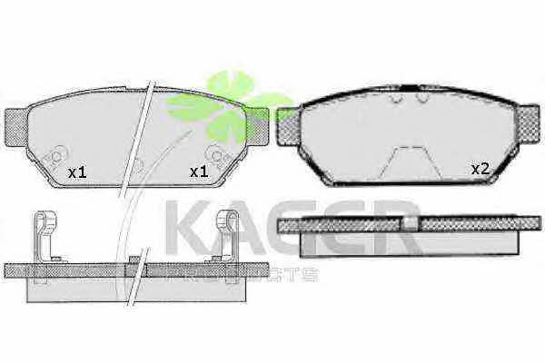 Kager 35-0617 Гальмівні колодки, комплект 350617: Купити в Україні - Добра ціна на EXIST.UA!
