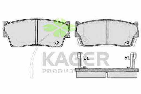 Kager 35-0658 Гальмівні колодки, комплект 350658: Купити в Україні - Добра ціна на EXIST.UA!