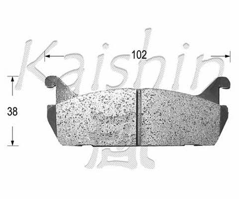 Kaishin D0021 Гальмівні колодки, комплект D0021: Купити в Україні - Добра ціна на EXIST.UA!