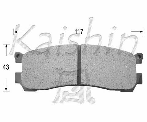 Kaishin D3100 Гальмівні колодки, комплект D3100: Купити в Україні - Добра ціна на EXIST.UA!