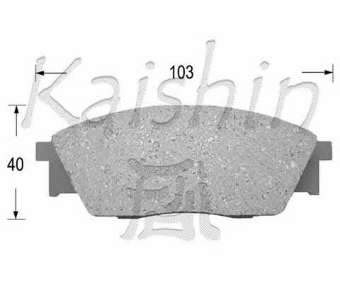 Kaishin D7013 Гальмівні колодки, комплект D7013: Купити в Україні - Добра ціна на EXIST.UA!
