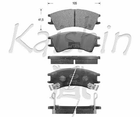 Kaishin FK11109 Гальмівні колодки, комплект FK11109: Купити в Україні - Добра ціна на EXIST.UA!