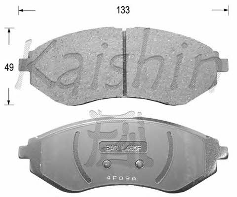 Kaishin FK11129 Гальмівні колодки, комплект FK11129: Купити в Україні - Добра ціна на EXIST.UA!