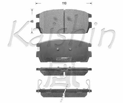Kaishin FK11139 Гальмівні колодки, комплект FK11139: Купити в Україні - Добра ціна на EXIST.UA!