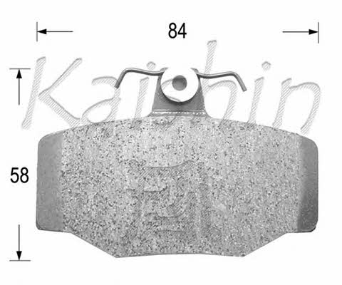 Kaishin FK1214 Гальмівні колодки, комплект FK1214: Купити в Україні - Добра ціна на EXIST.UA!