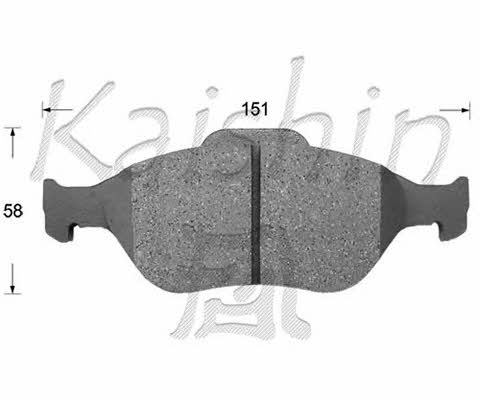 Kaishin FK2271 Гальмівні колодки, комплект FK2271: Купити в Україні - Добра ціна на EXIST.UA!