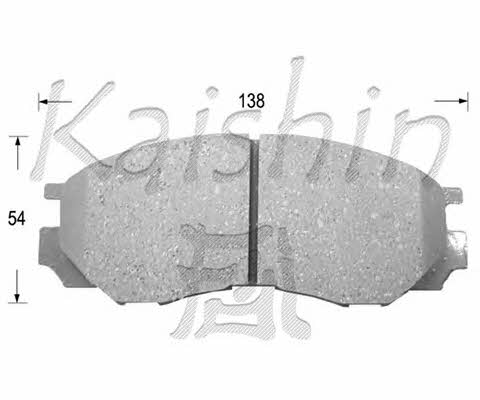 Kaishin FK6081 Гальмівні колодки, комплект FK6081: Купити в Україні - Добра ціна на EXIST.UA!