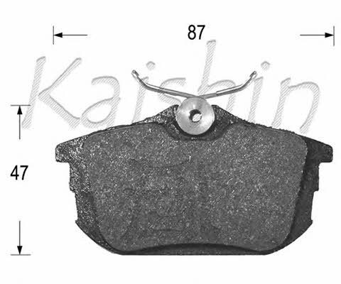 Kaishin FK6120 Гальмівні колодки, комплект FK6120: Купити в Україні - Добра ціна на EXIST.UA!