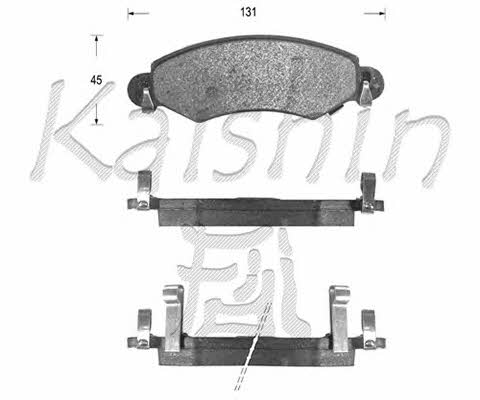 Kaishin FK9051 Гальмівні колодки, комплект FK9051: Купити в Україні - Добра ціна на EXIST.UA!