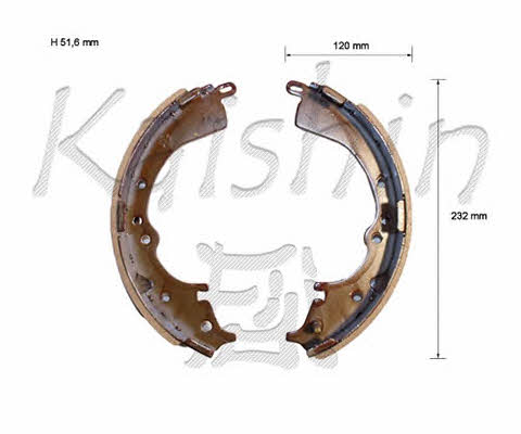 Kaishin K2335 Колодки гальмівні барабанні, комплект K2335: Купити в Україні - Добра ціна на EXIST.UA!